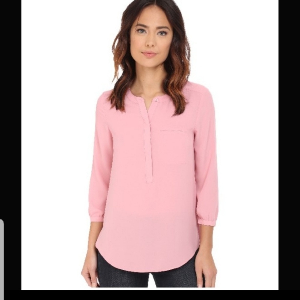 NYDJ Sheer Pleatback Tops